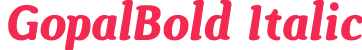 GopalBold Italic